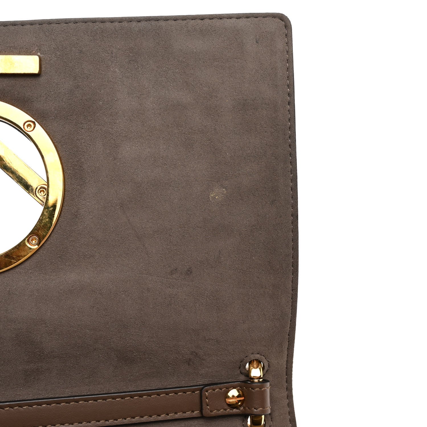 Fendi Vitello Century F is Fendi Bi-Color FF 1974 Embossed Kan I Shoulder Bag Maya Black 10 of 10