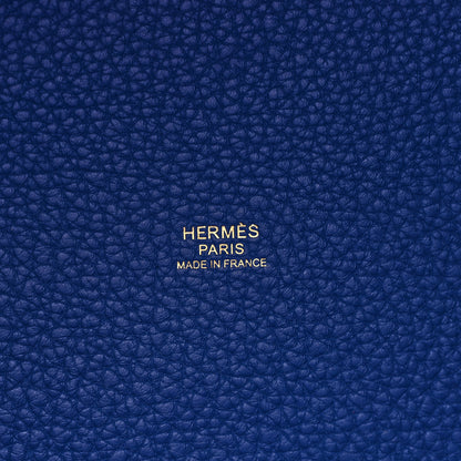 Hermes Taurillon Maurice Picotin Lock 22 MM Bleu Royal 6 of 10