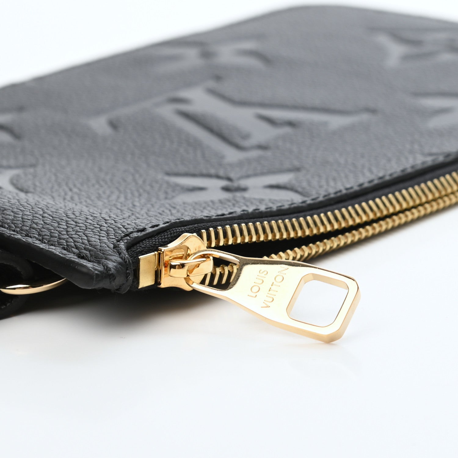 Louis Vuitton Empreinte Monogram Giant Neverfull MM Pochette Black 6 of 6