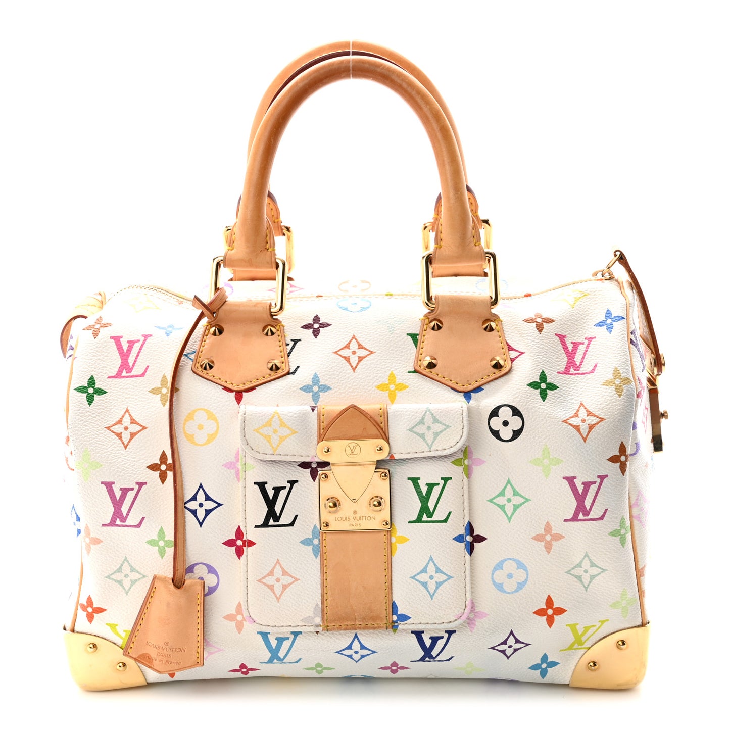 Monogram Multicolor Speedy 30 White