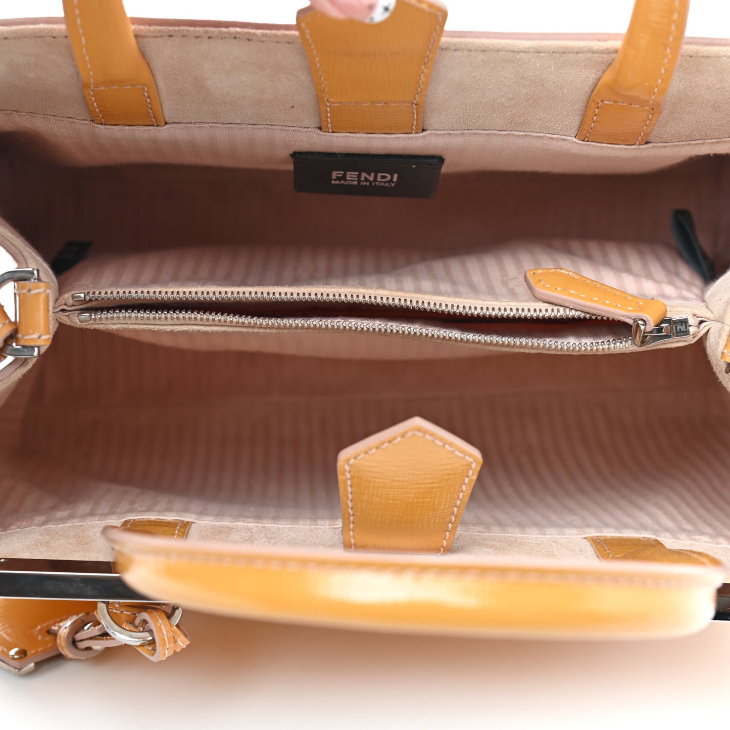 Vitello Vernice Camoscio Petite 2Jours Tote Make Up