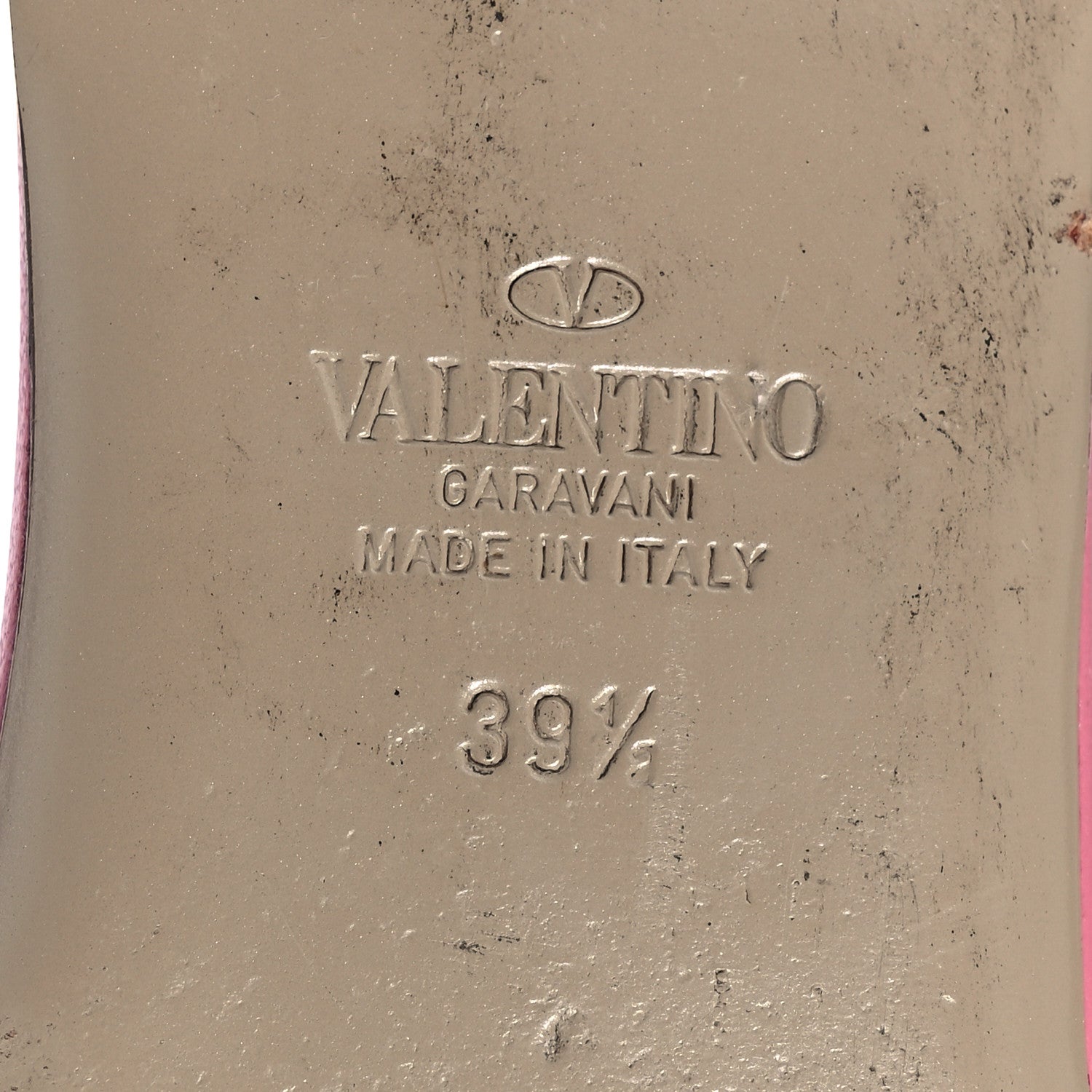 Valentino Garavani Nappa Roman Stud Flat Slide Sandals 39.5 Flaming Pink 8 of 16