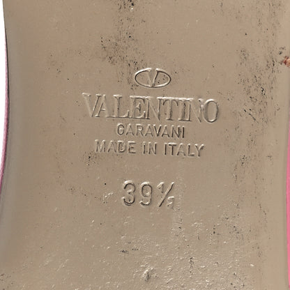 Valentino Garavani Nappa Roman Stud Flat Slide Sandals 39.5 Flaming Pink 8 of 16