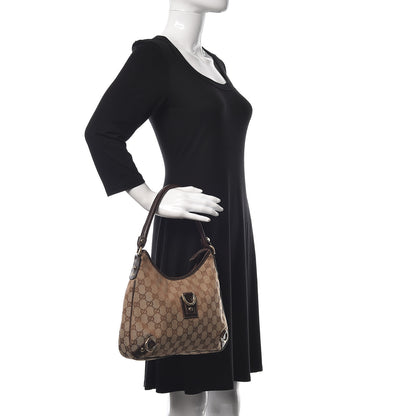 Gucci Monogram Medium Abbey D Ring Hobo Brown 2 of 12