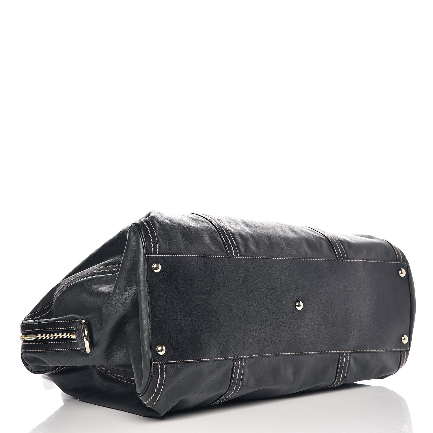 Gucci Calfskin Duchessa Large Boston Tote Bag Black 4 of 7