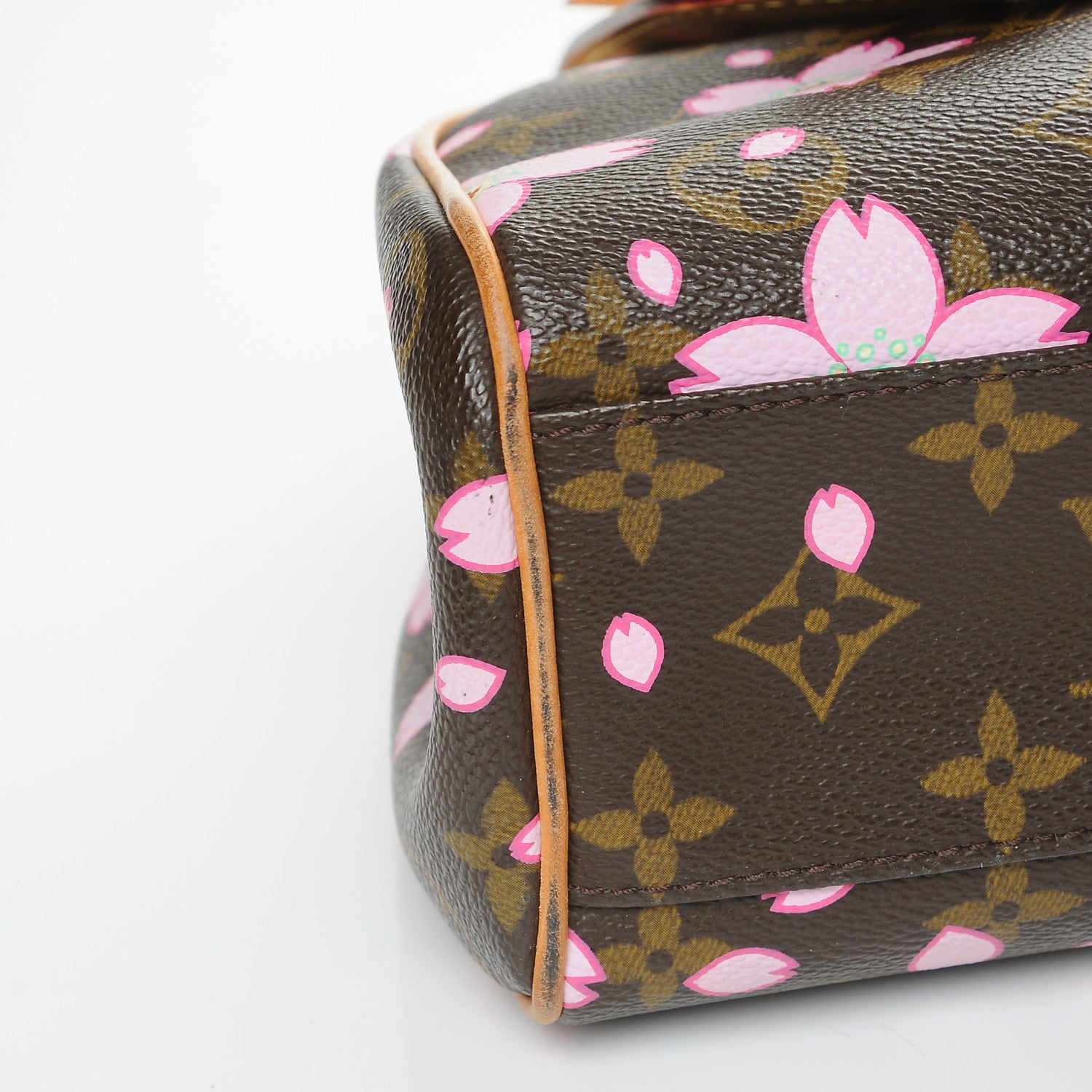 Louis Vuitton Monogram Cherry Blossom Sac Retro Bag Brown 8 of 9