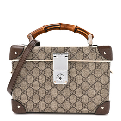 Gucci GG Supreme Monogram Globe-Trotter Beauty Case Brown 1 of 11