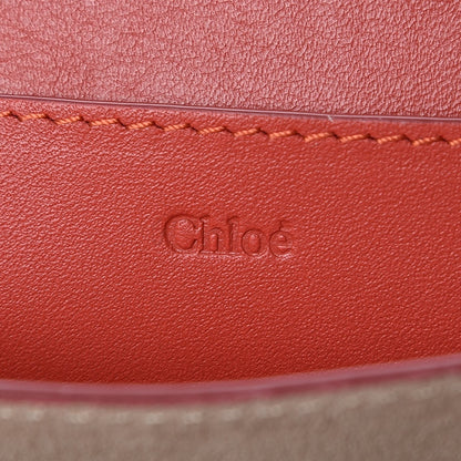 Chloe Calfskin Drew Bijou Clutch Earthy Red 6 of 7