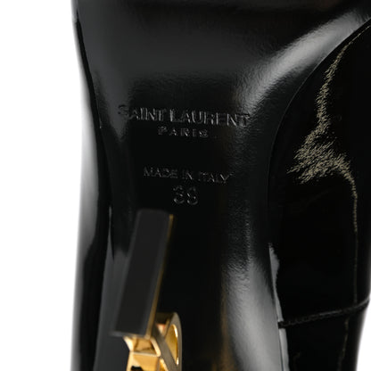 Saint Laurent Patent Opyum 110 Pumps 39 Black Gold 12 of 17