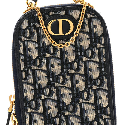 Christian Dior Oblique 30 Montaigne Phone Holder Blue 7 of 9
