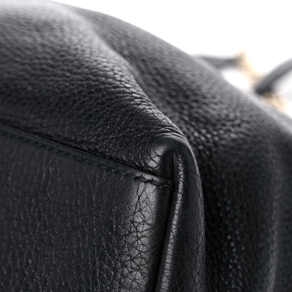 Gucci Pebbled Calfskin Medium Soho Chain Shoulder Bag Black 13 of 28