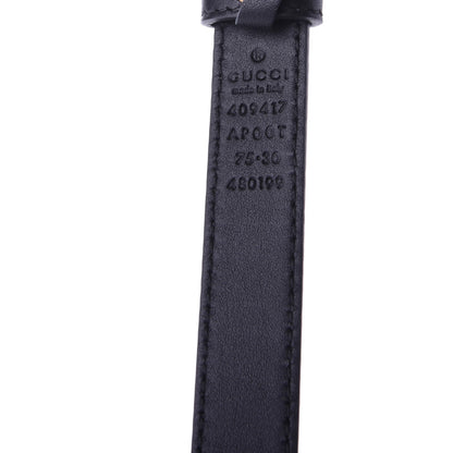Gucci Calfskin Double G 20mm Belt 75 30 Black 4 of 4