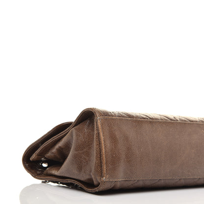 Chanel Crumpled Grained Calfskin Jumbo CC Crave Flap Beige 8 of 10