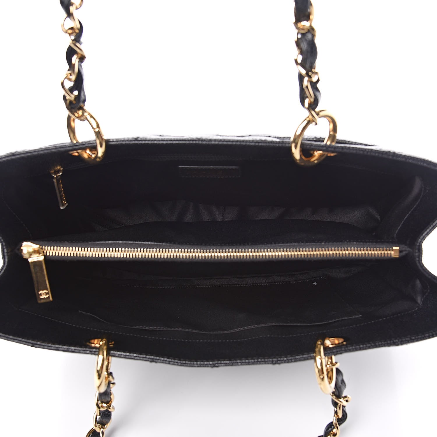 Chanel Caviar Quilted Grand Shopping Tote GST Black 5 of 11