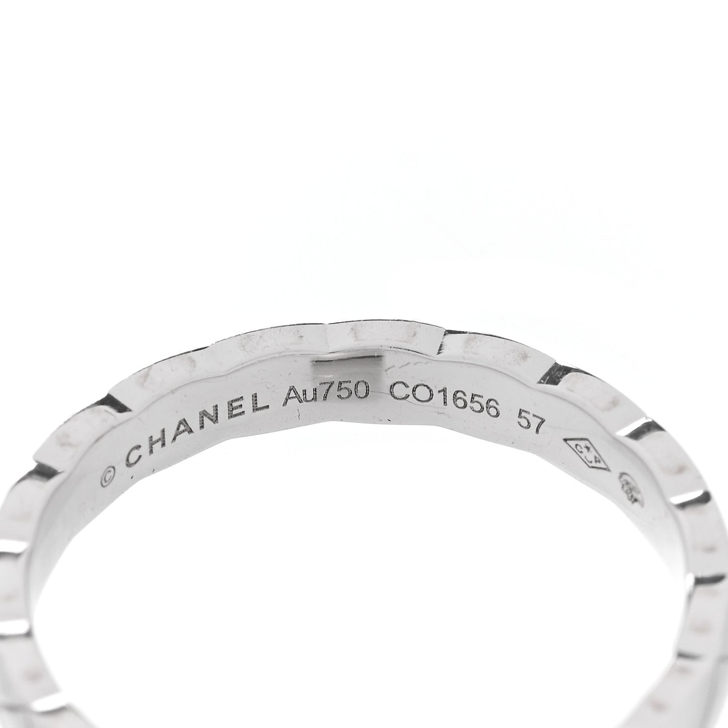 18K White Gold Mini Coco Crush Ring 57 8