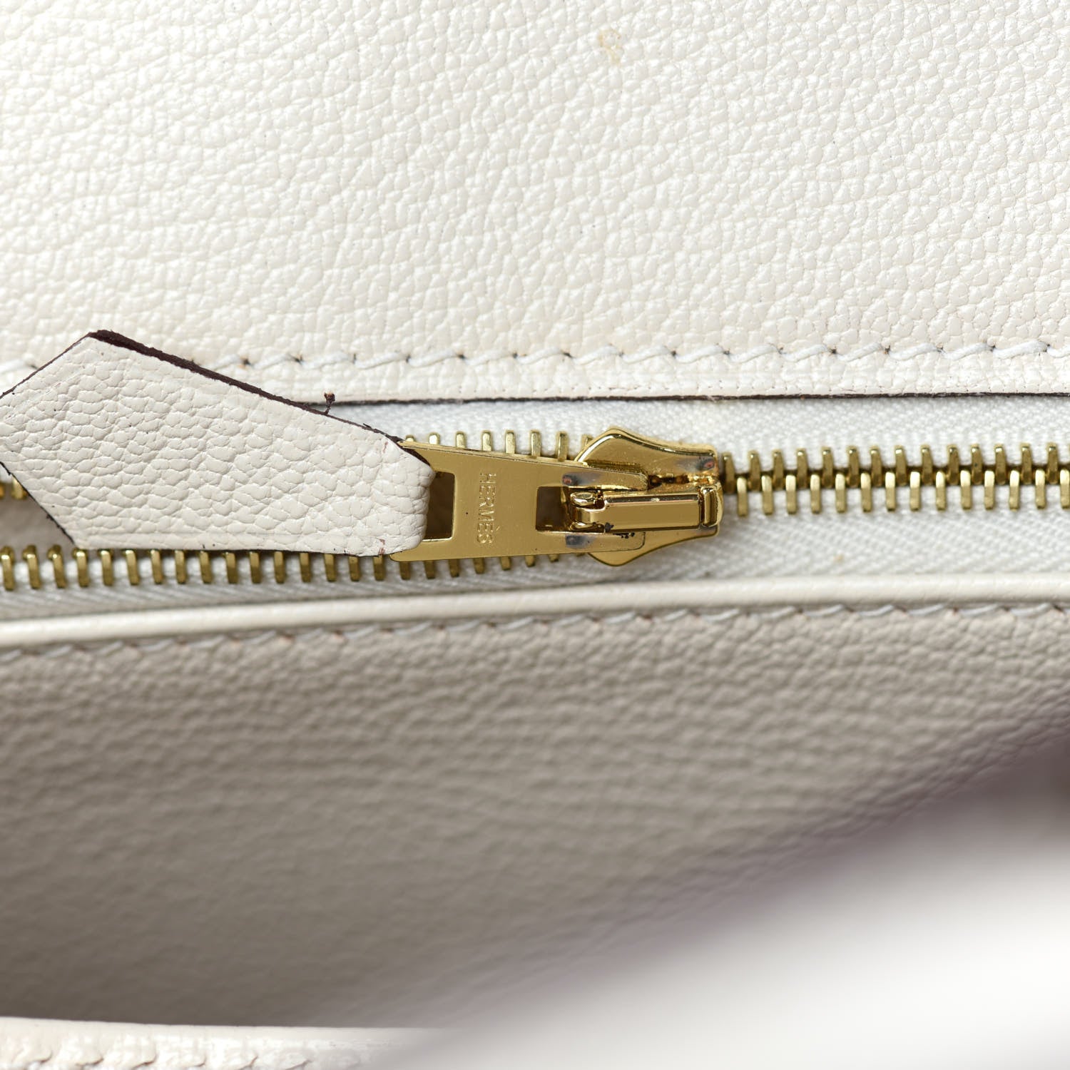 Hermes Epsom Horseshoe Birkin 25 Etoupe Craie 19 of 35