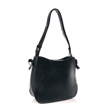Louis Vuitton Cuir Plume Very Hobo Black 3 of 9