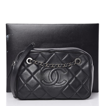 Chanel Calfskin Quilted Small Ballerine Camera Case Black 8 of 8