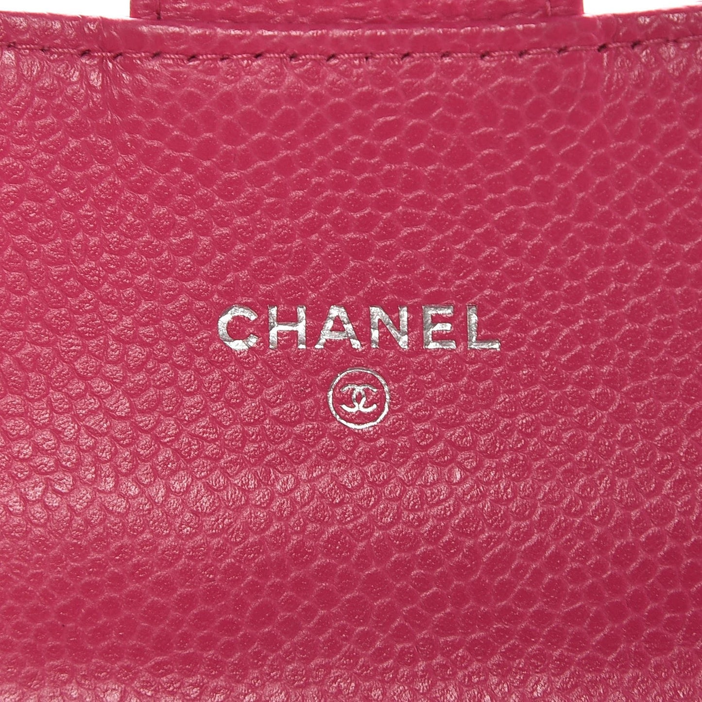 Caviar Quilted Small Flap Wallet Pink
