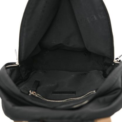 Burberry Nylon Check Abbeydale Simple Backpack  Black 5 of 10