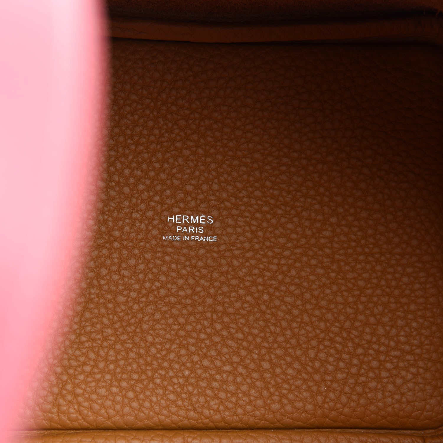 Hermes Taurillon Clemence Casaque Picotin 18 PM Rose Azalee Sesame 8 of 10