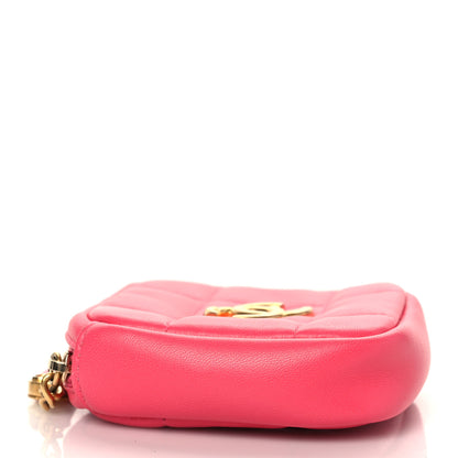 Chanel Lambskin Quilted Diamond Coin Purse Pink 7 of 8