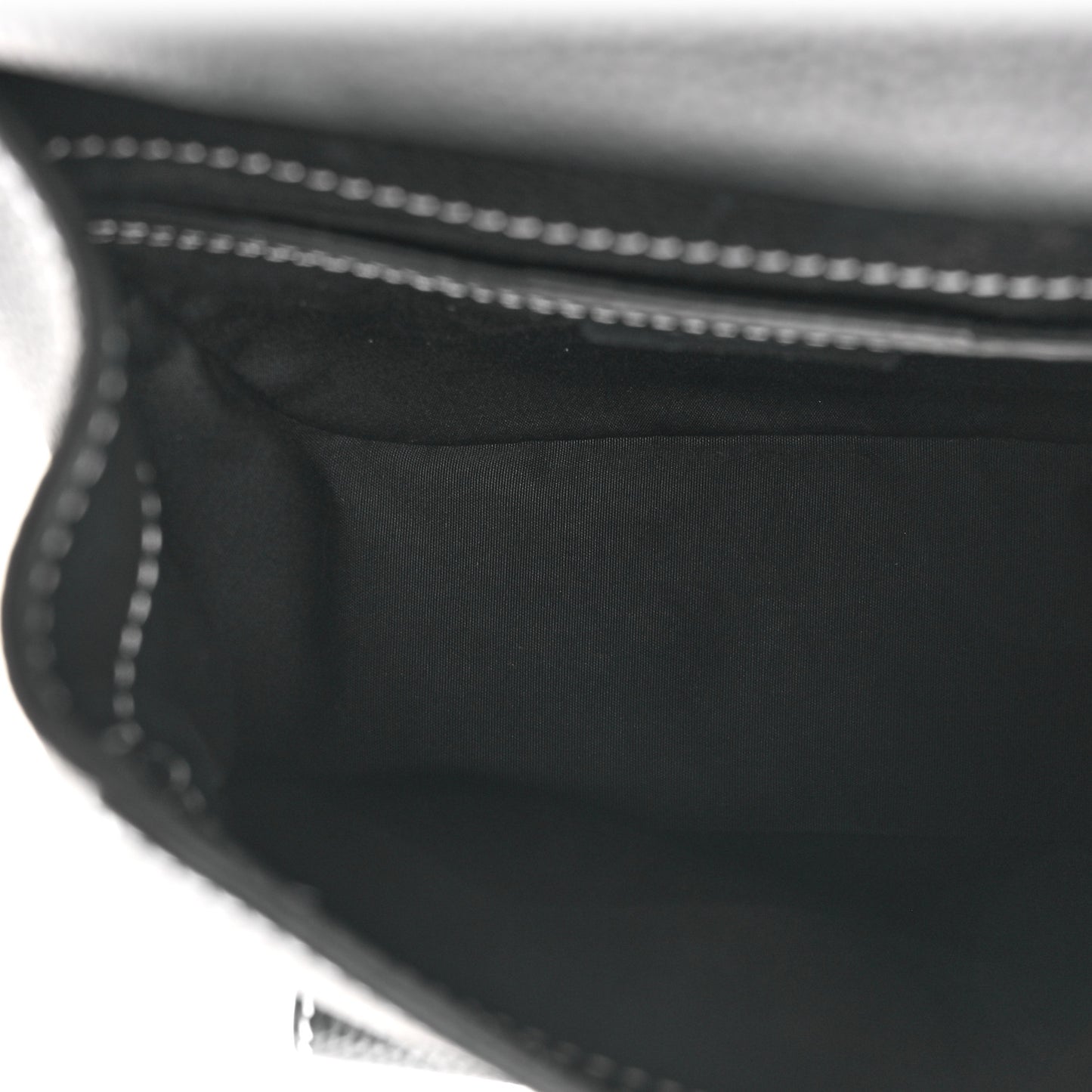 Grained Calfskin Mini Gallop Sling Bag Black