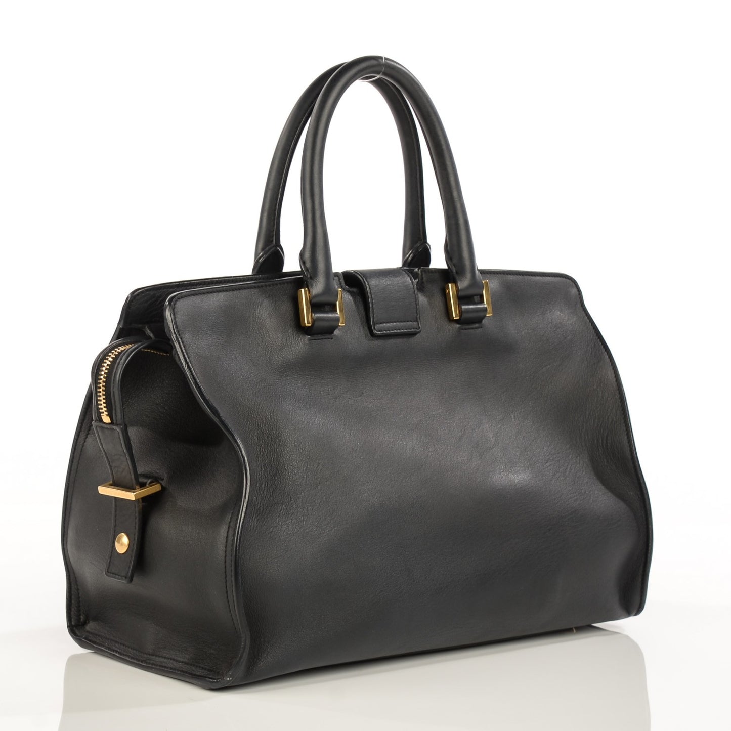 Calfskin Small Classic Y Cabas Black