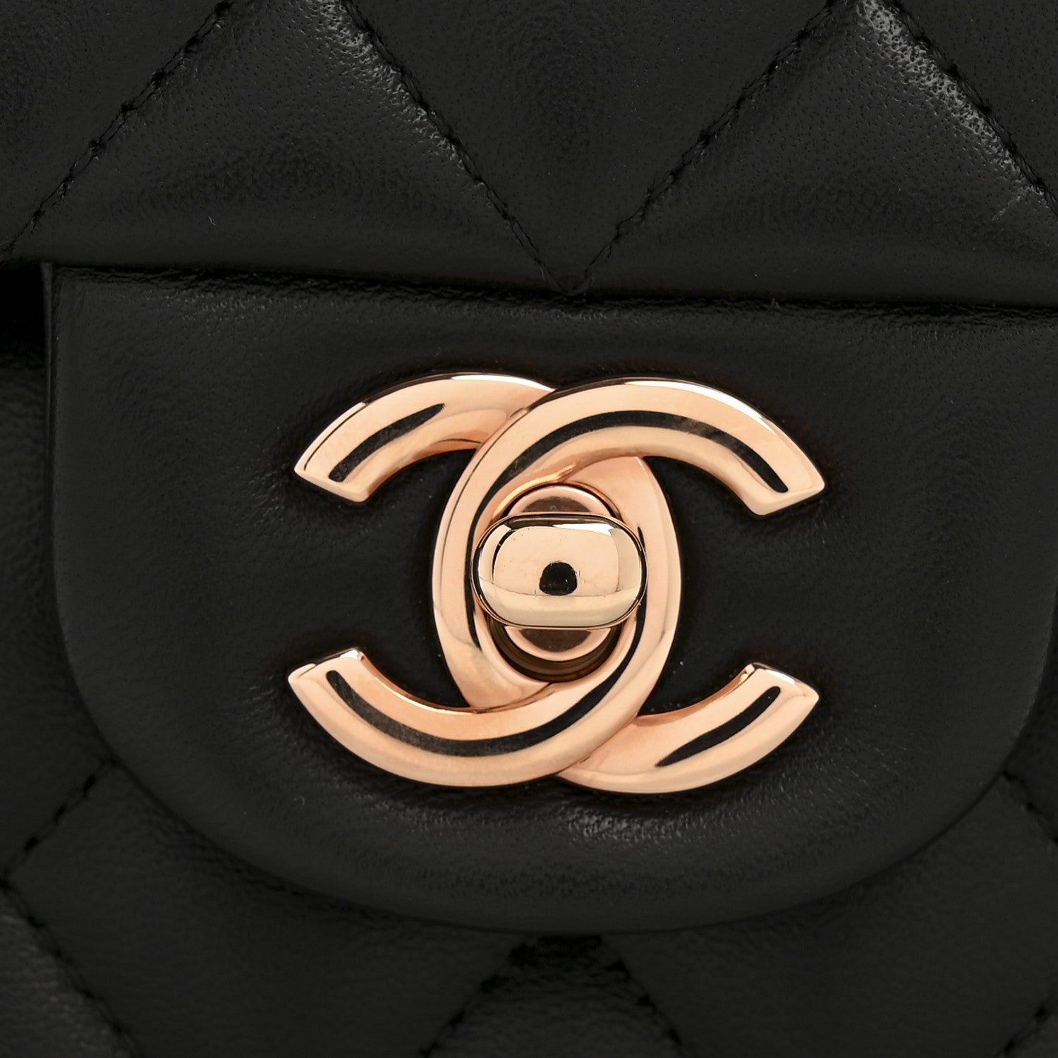Chanel Lambskin Quilted Small Double Flap Black 13 of 15