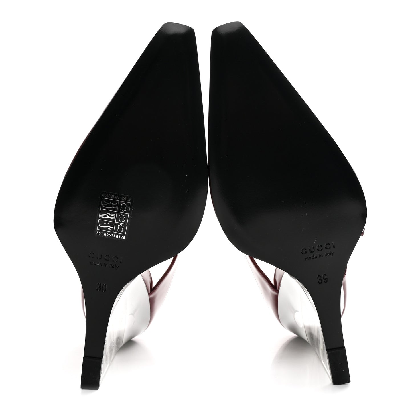 Regent Calfskin Wedge Mules 39 Rosso Ancora
