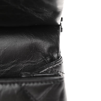 Chanel Aged Calfskin Quilted 2.55 Reissue Mini Hanger Flap Black 12 of 13