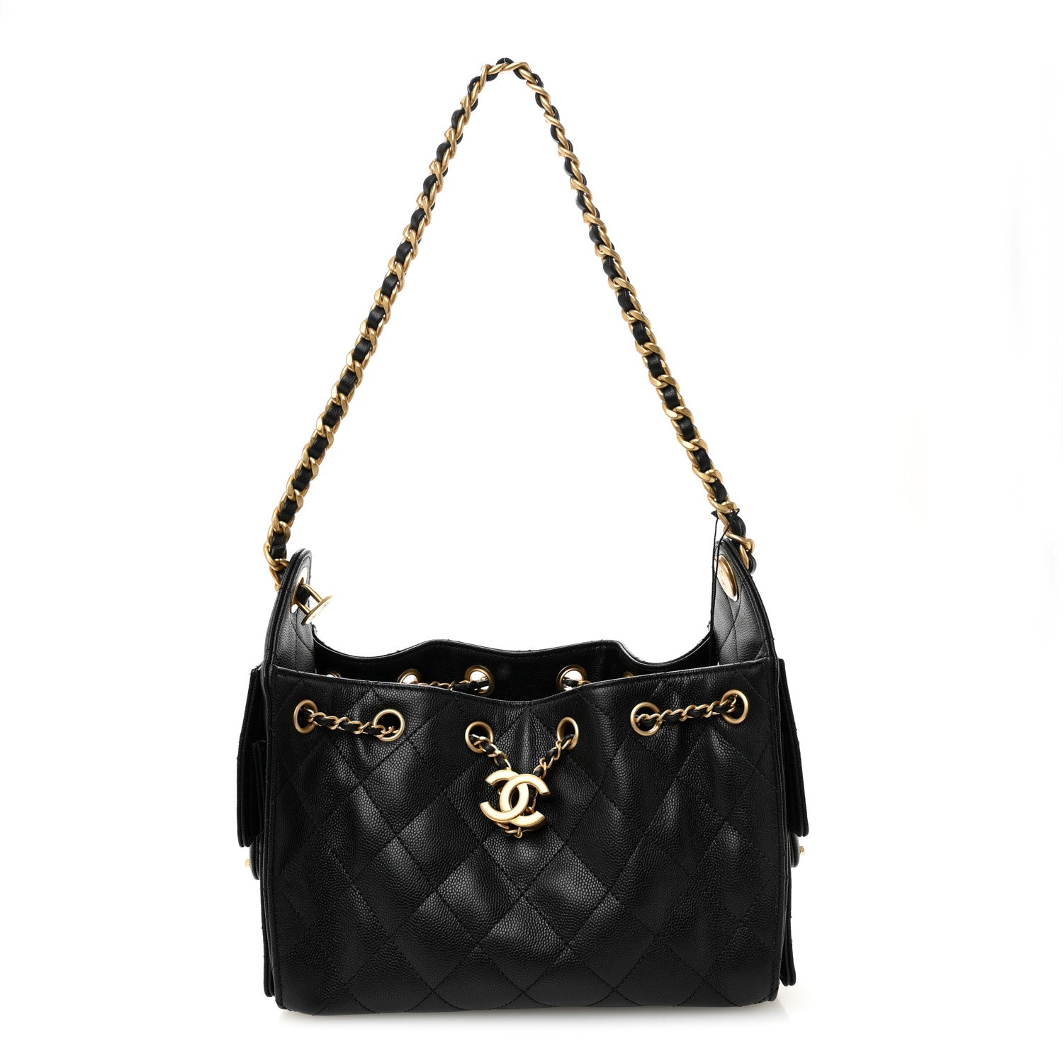 Chanel Caviar Quilted Mini Chanel 25 Handbag Black 1 of 11