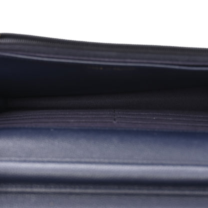 Chanel Caviar Quilted Wallet On Chain WOC Navy Blue 5 of 11