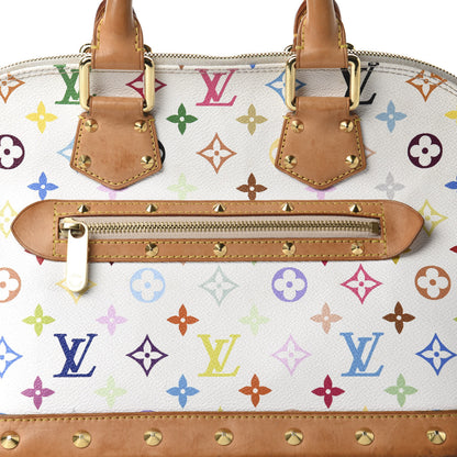 Louis Vuitton Monogram Multicolor Alma White 9 of 10