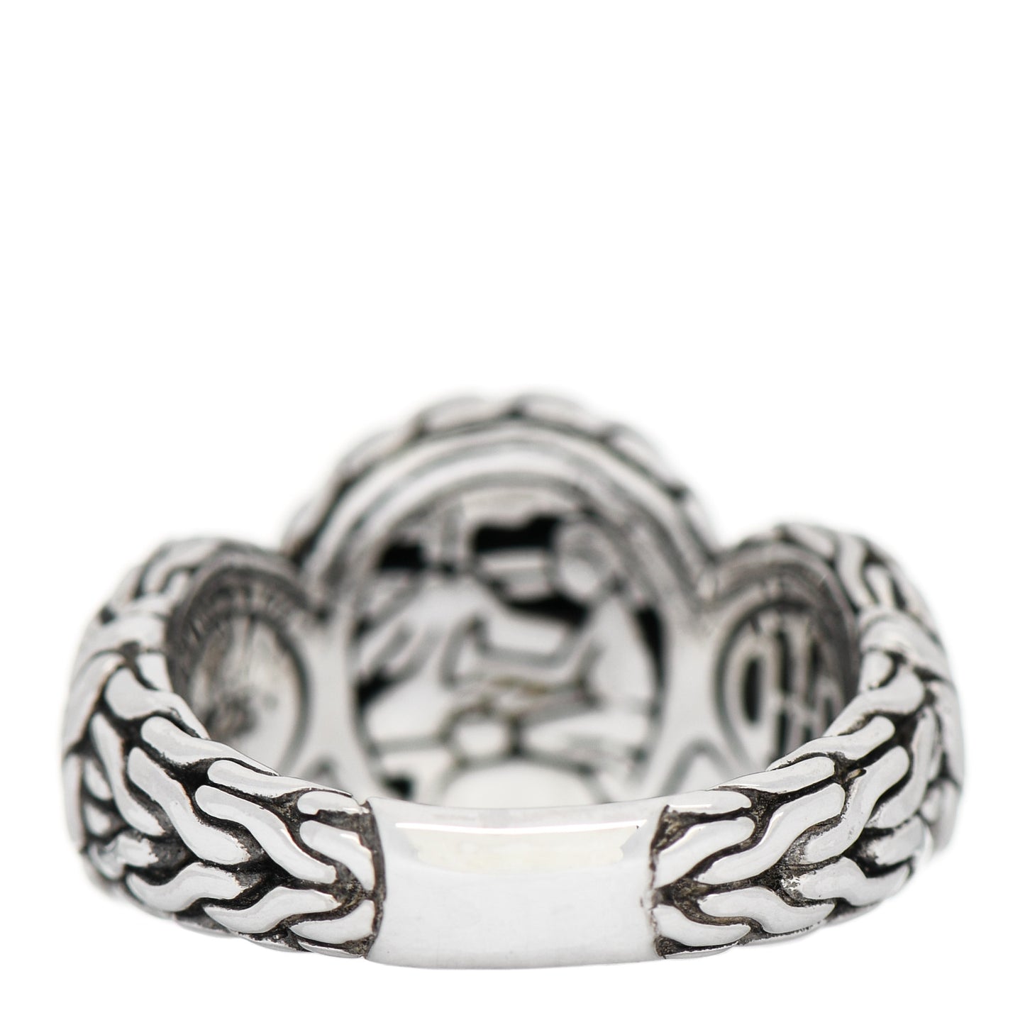 Sterling Silver Palu Hammered Ring 54 7