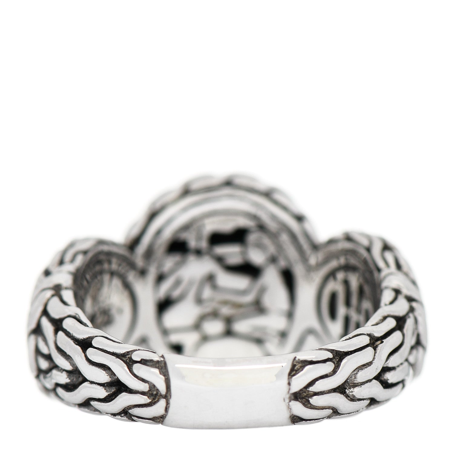 John Hardy Sterling Silver Palu Hammered Ring 54 7 3 of 5
