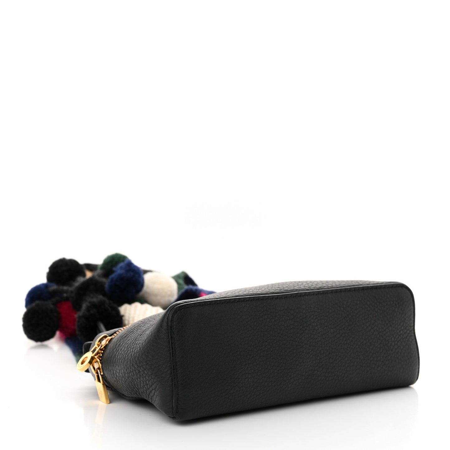 Grained Calfskin L16 Extra Pocket Pouch Navy Blue Multicolor