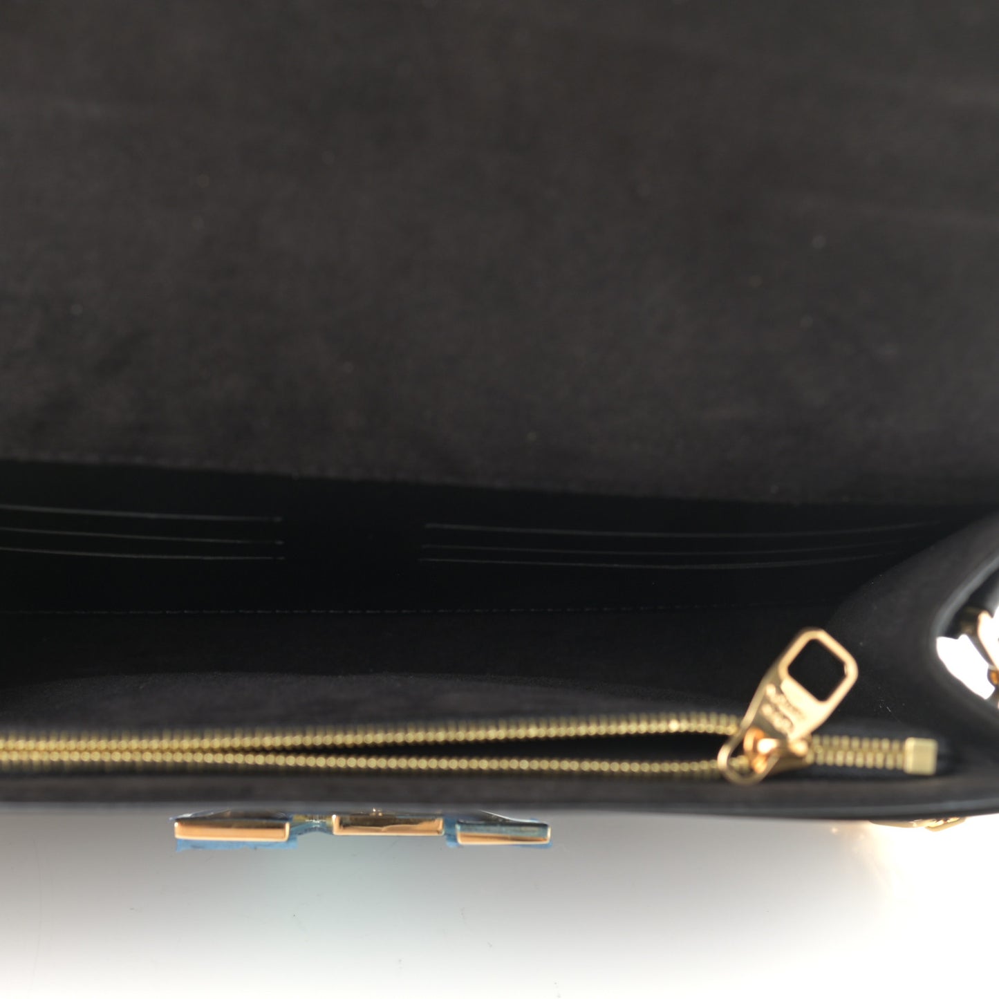 Calfskin Chain Louise MM Black