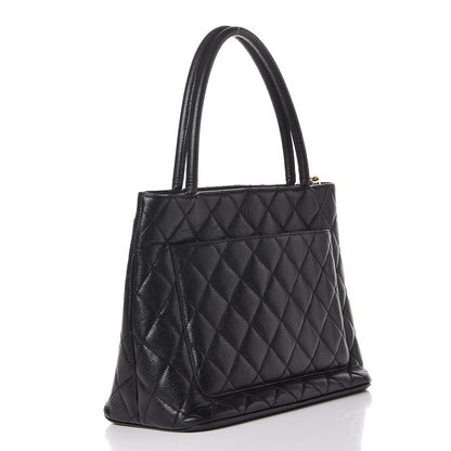 Chanel Caviar Quilted Medallion Tote Black 3 of 8
