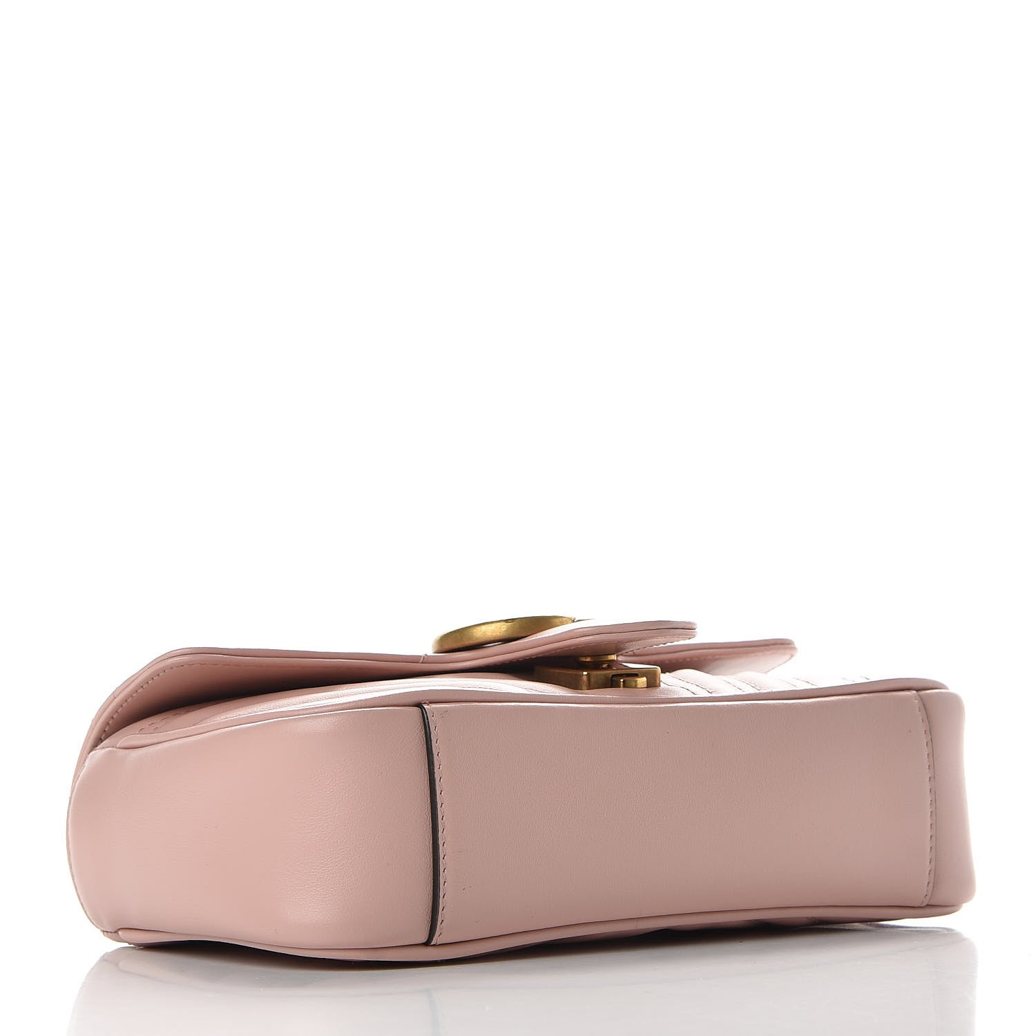Gucci Calfskin Matelasse Mini GG Marmont Shoulder Bag Perfect Pink 4 of 9