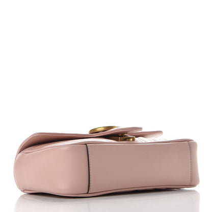 Gucci Calfskin Matelasse Mini GG Marmont Shoulder Bag Perfect Pink 4 of 9