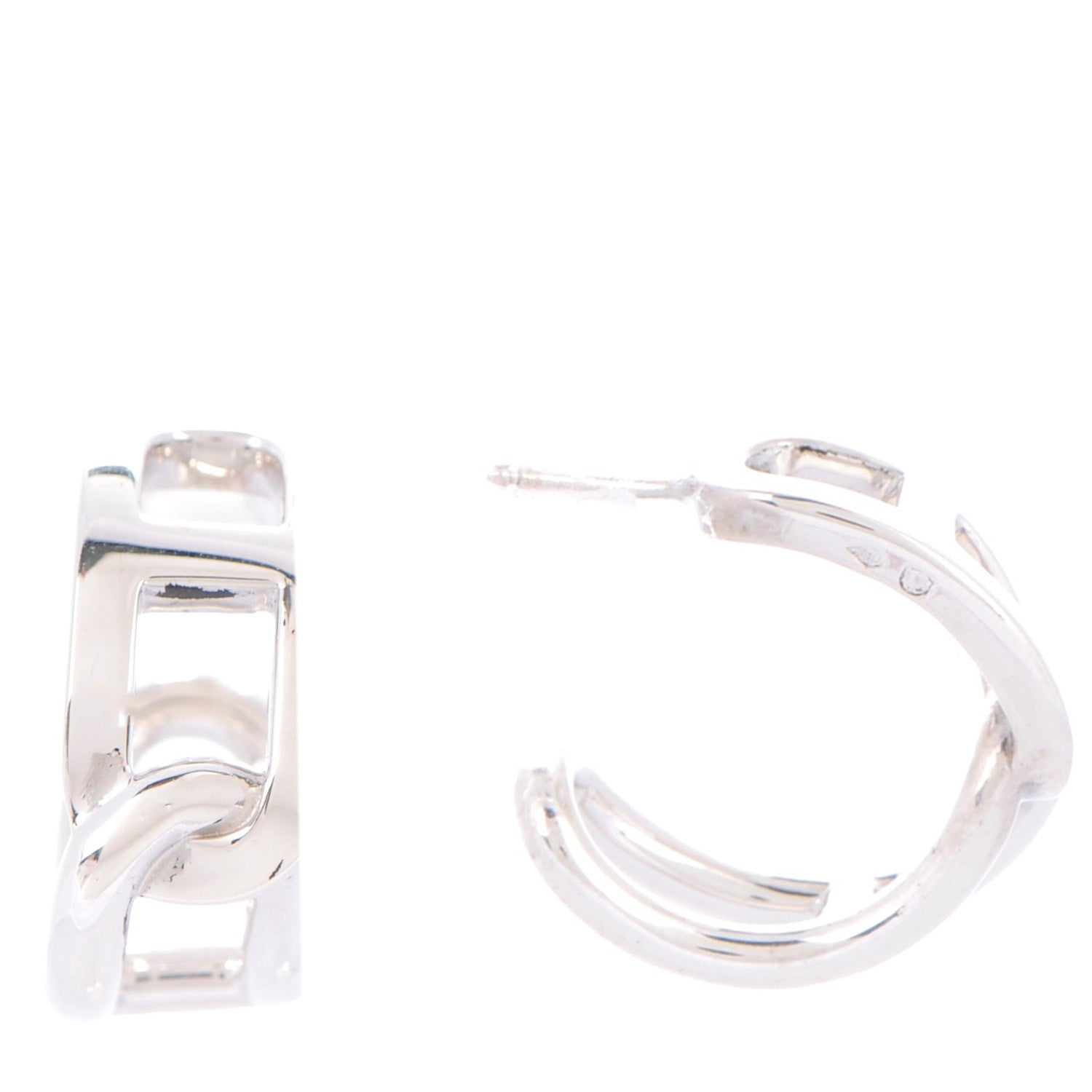 Hermes Sterling Silver Cythere Earrings 1 of 6