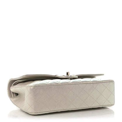 Chanel Iridescent Lambskin Quilted Medium Double Flap Ivory 4 of 11