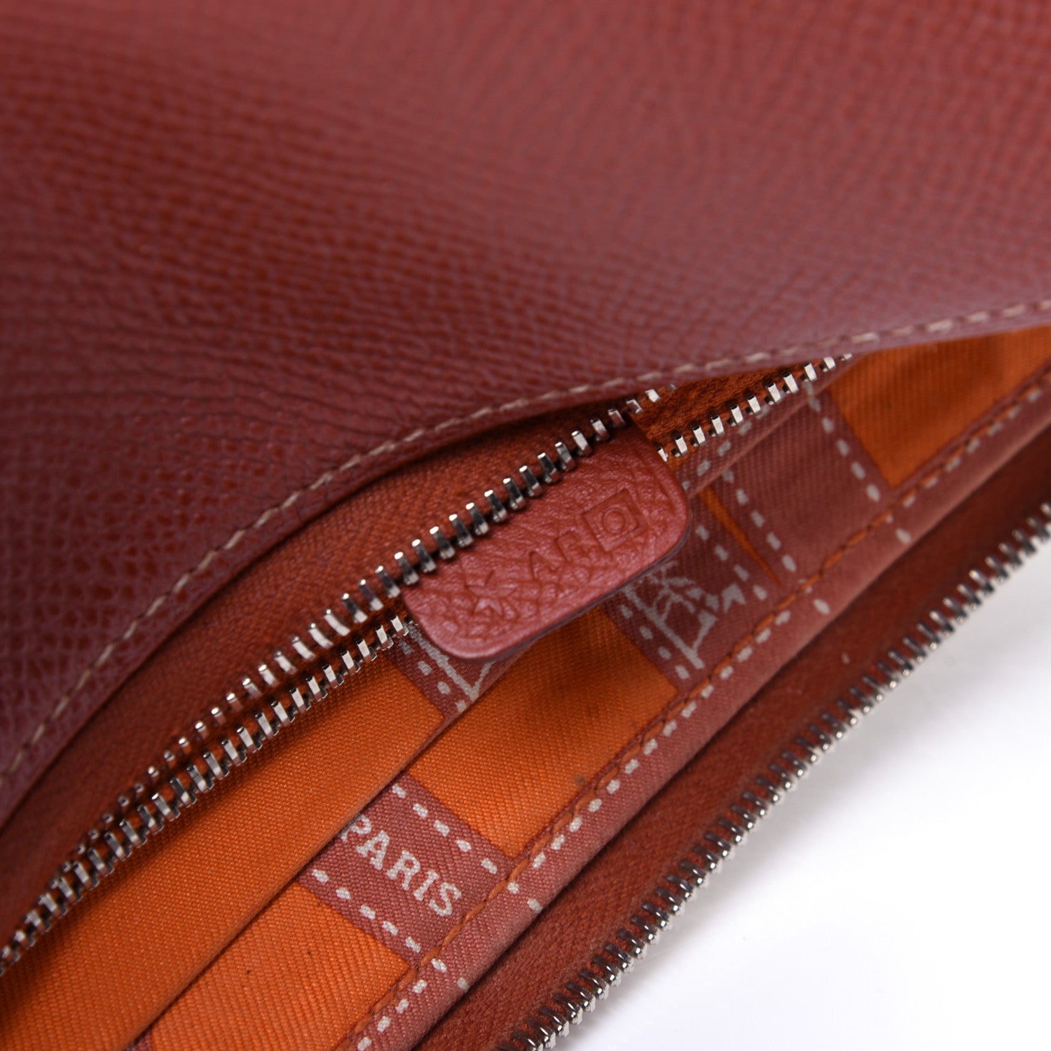 Hermes Epsom Silk'In Wallet Brique 9 of 10