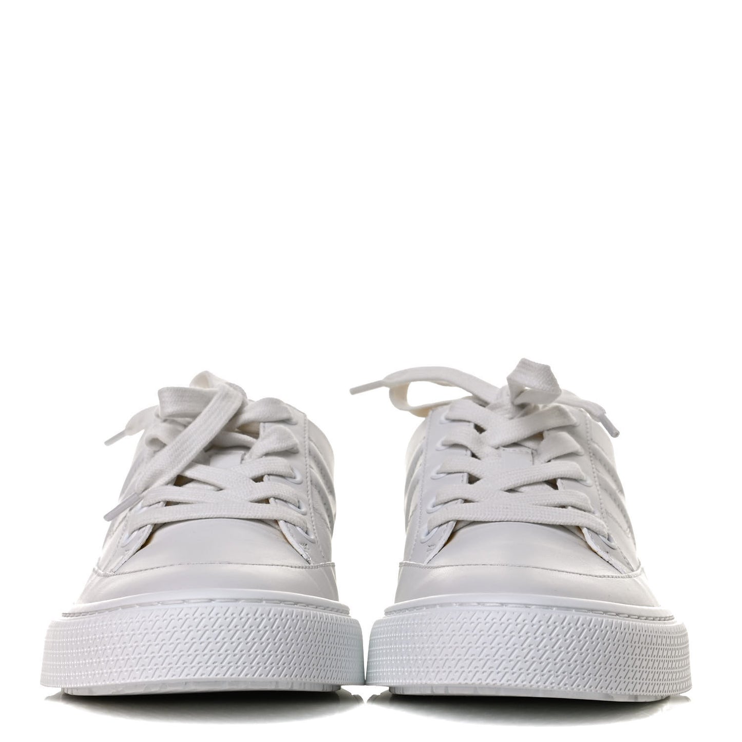 Calfskin Deep Sneakers 37 White Yellow