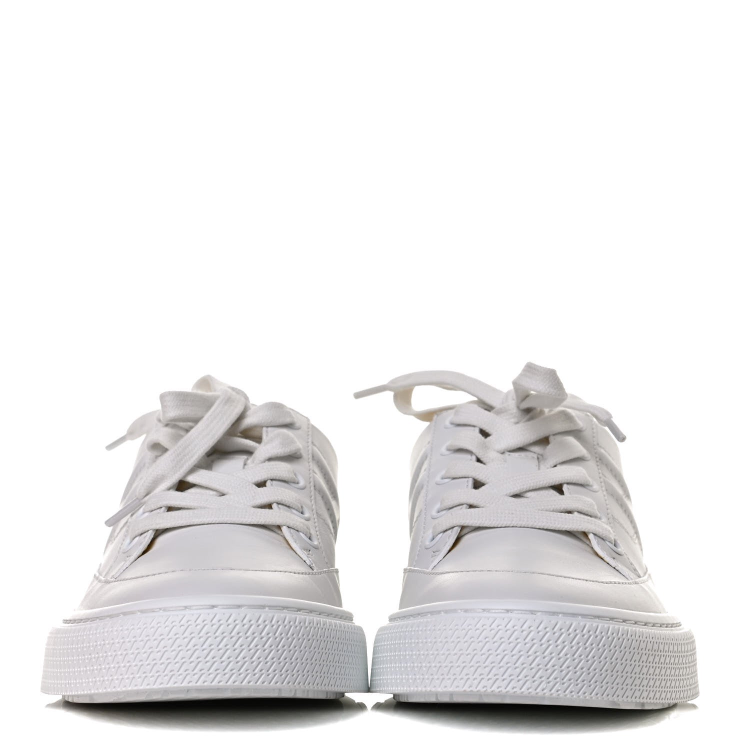 Hermes Calfskin Deep Sneakers 37 White Yellow 2 of 10