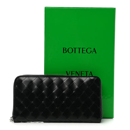 Bottega Veneta Nappa Intrecciato Zip Around Wallet Black 7 of 7