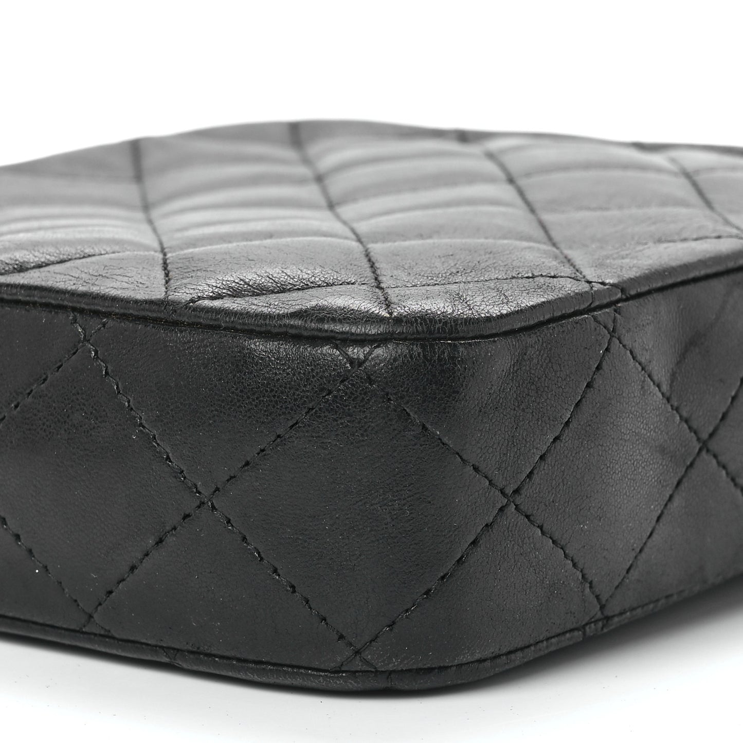 Lambskin Quilted Crossbody Black