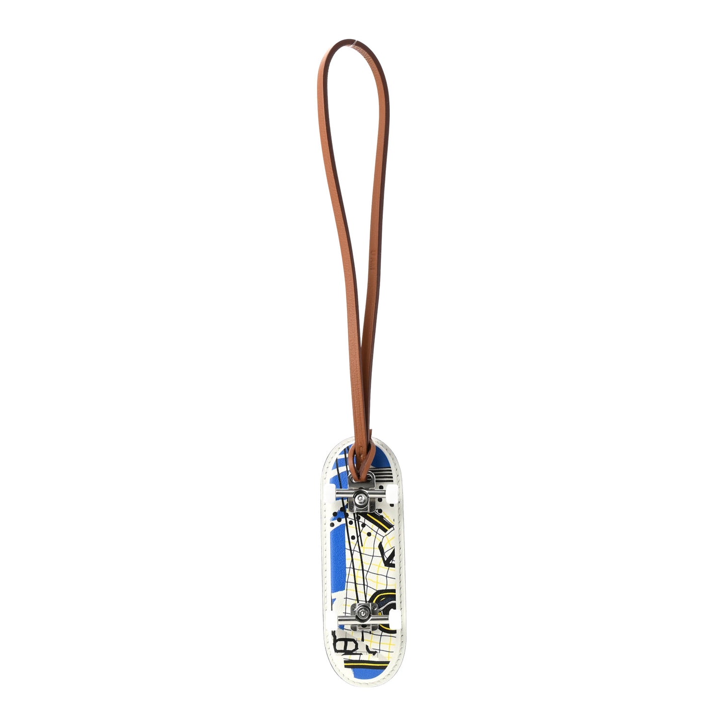 Swift Chevre Fingerskate Bag Charm Black Multicolor Gold