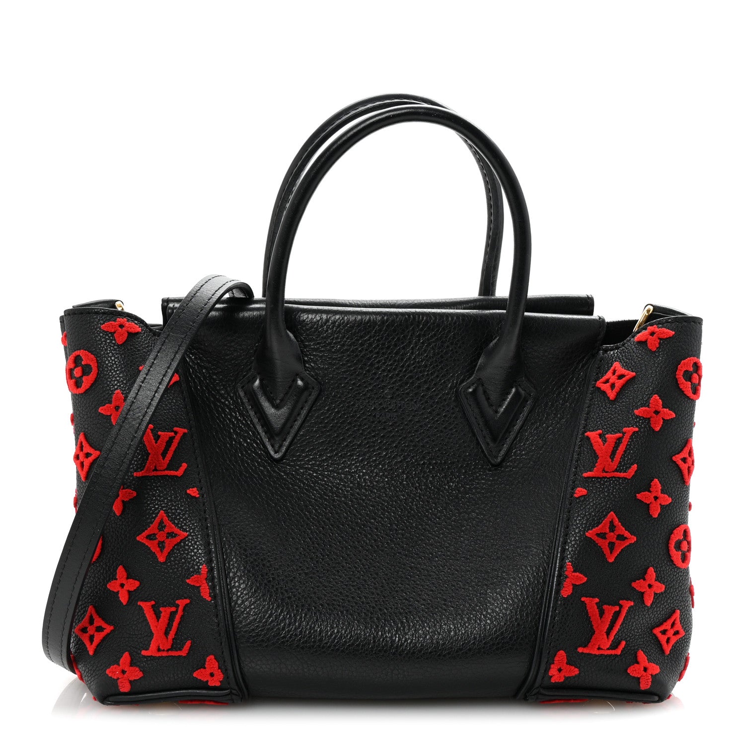 Louis Vuitton Veau Cachemire Tote W BB Black 1 of 9